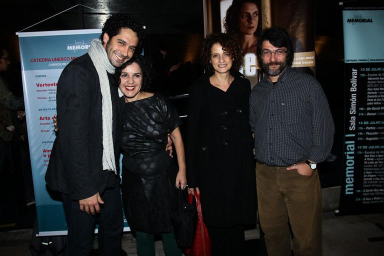  João Baldasserini, Tata Amaral, Denise Fraga e Cesar Trancoso