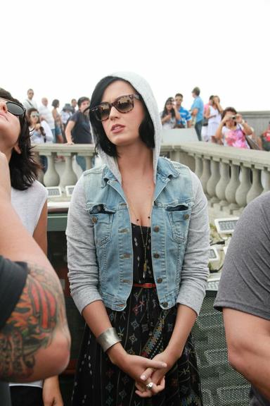 Katy Perry visita o Cristo Redentor