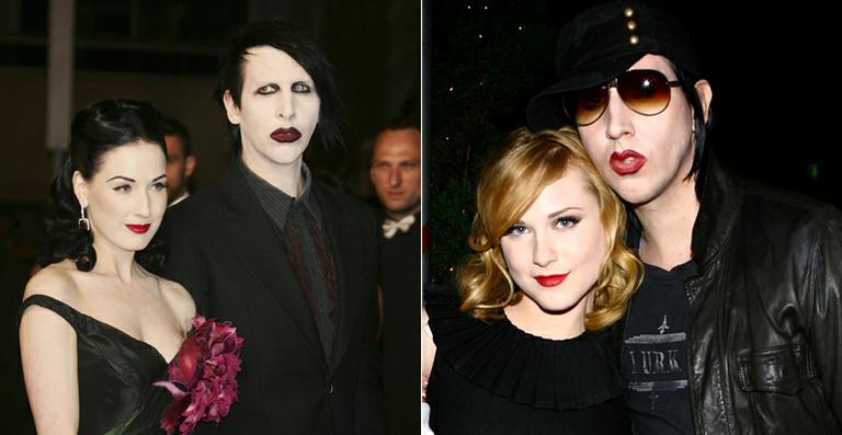 Marilyn Manson e Dita Von Teese se casaram em 2005. Mas depois que o cantor passou a ter problemas com álcool, ele foi procurar consolo nos braços de Evan Rachel Wood