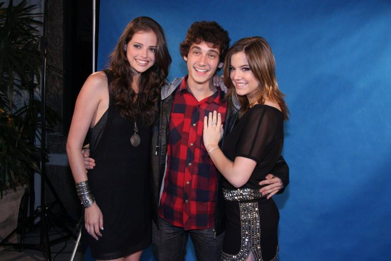 Ágatha Moreira, Guilherme Prates e Alice Wegmann