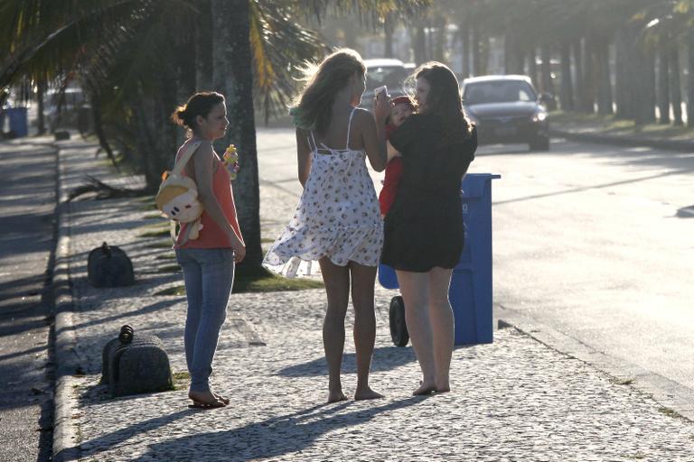 Sophie Charlotte, Carolinie Figueiredo e a pequena Bruna Luz