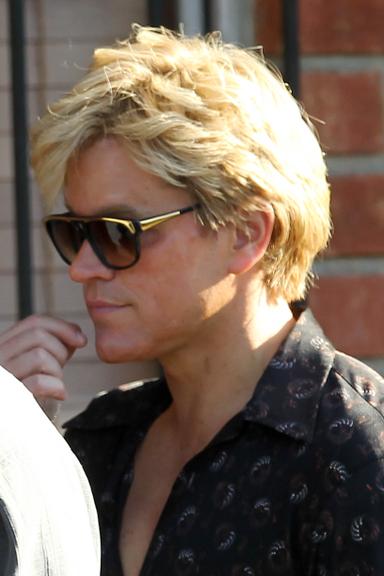 Matt Damon aparece com novo look para o filme ‘Behind the Candelabra’