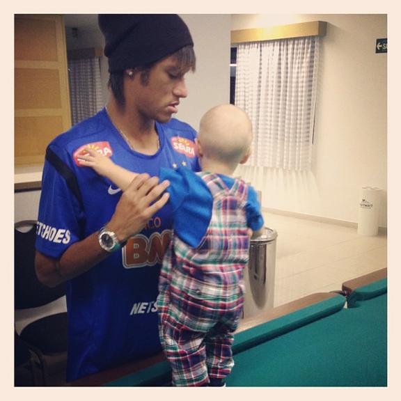 Neymar e Davi Lucca