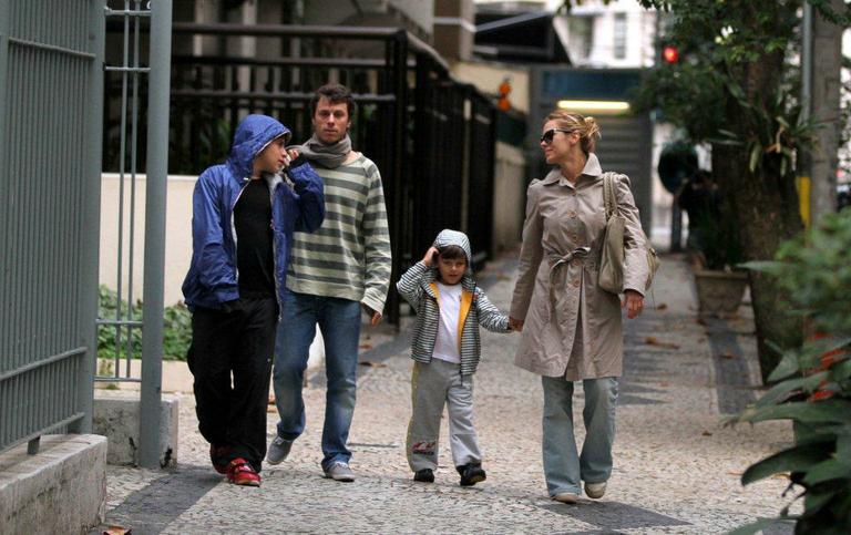 Davi, Tiago Worcman, José e Carolina Dieckmann