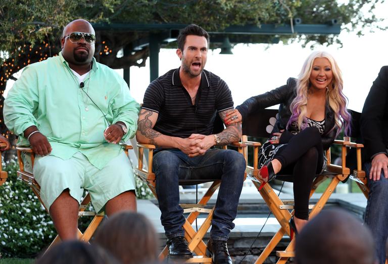 Cee Lo Green, Adam Levine e Christina Aguilera