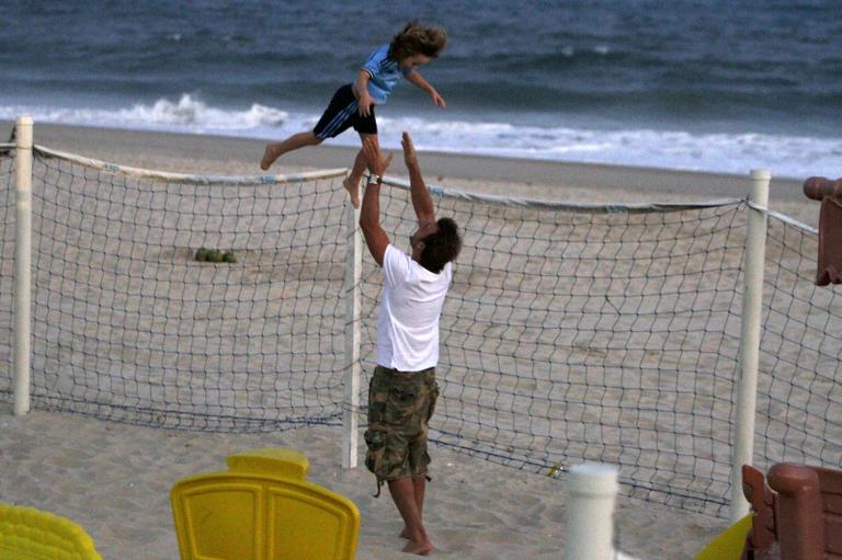 Cássio Reis e o filho Noah