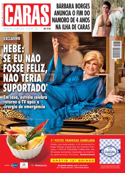 Veja as capas da revista CARAS com Hebe Camargo