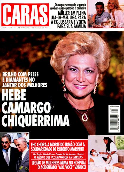 Veja as capas da revista CARAS com Hebe Camargo