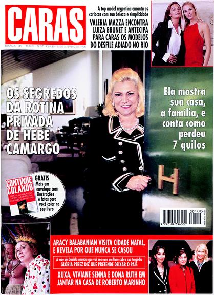 Veja as capas da revista CARAS com Hebe Camargo