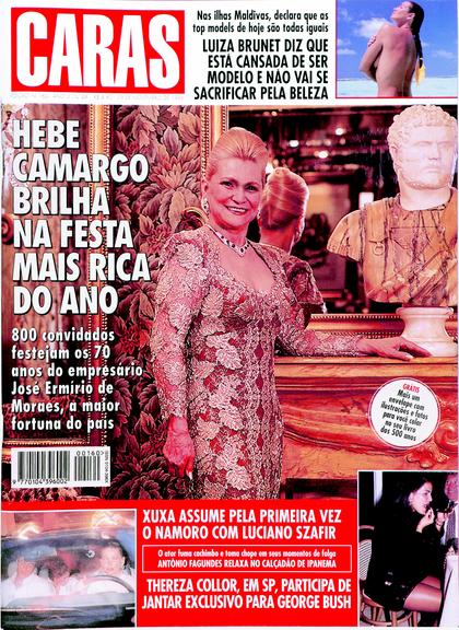 Veja as capas da revista CARAS com Hebe Camargo