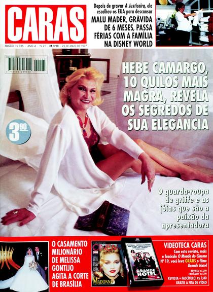 Veja as capas da revista CARAS com Hebe Camargo