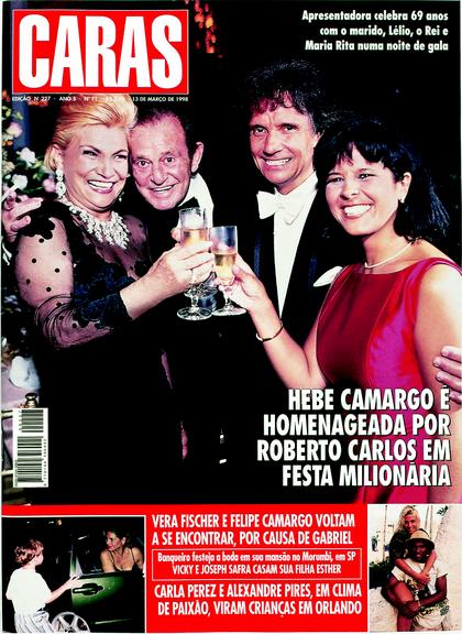 Veja as capas da revista CARAS com Hebe Camargo