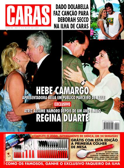 Veja as capas da revista CARAS com Hebe Camargo