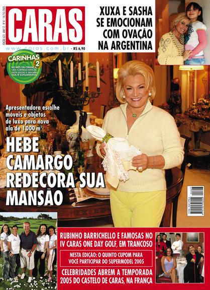 Veja as capas da revista CARAS com Hebe Camargo