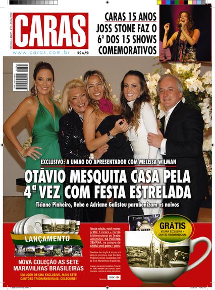 Veja as capas da revista CARAS com Hebe Camargo