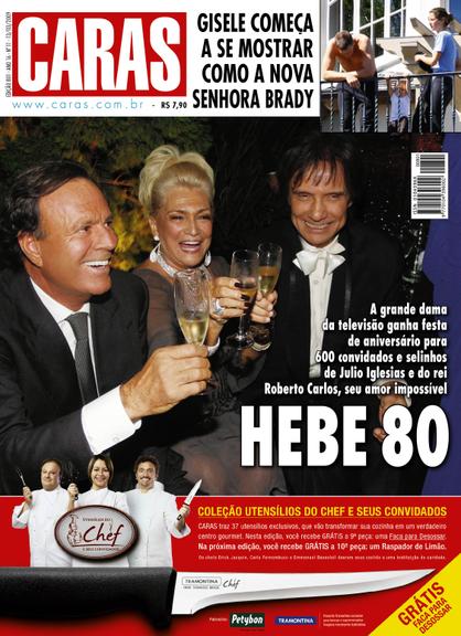 Veja as capas da revista CARAS com Hebe Camargo