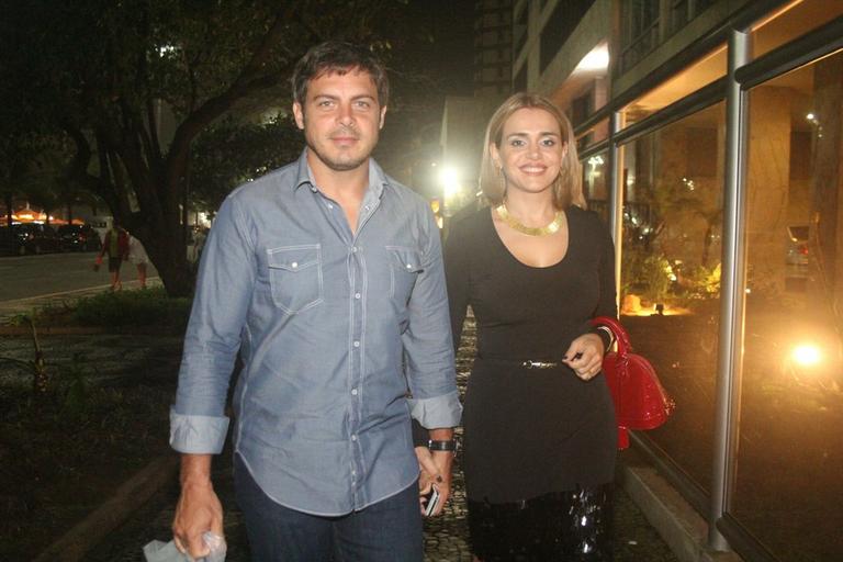 Luigi Baricelli e sua esposa, Andreia