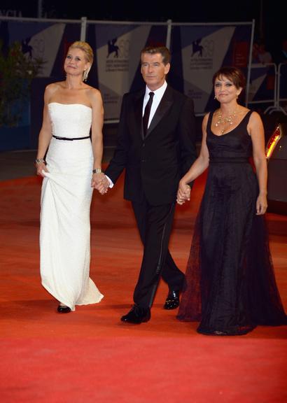 Trine Dyrholm, Pierce Brosnan e Susanne Bier