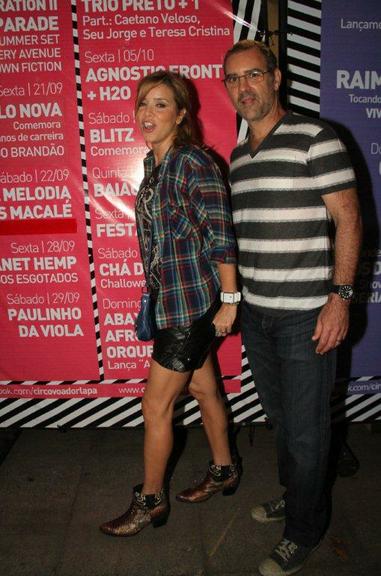 Christine Fernandes e Floriano Peixoto