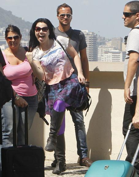 Amy Lee, do Evanescence, em hotel no Rio