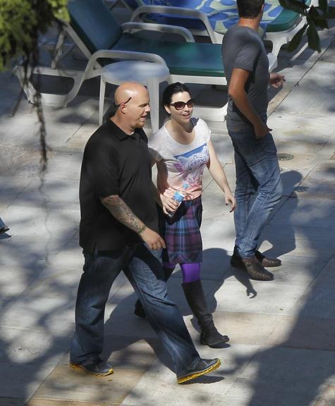 Amy Lee, do Evanescence, em hotel no Rio