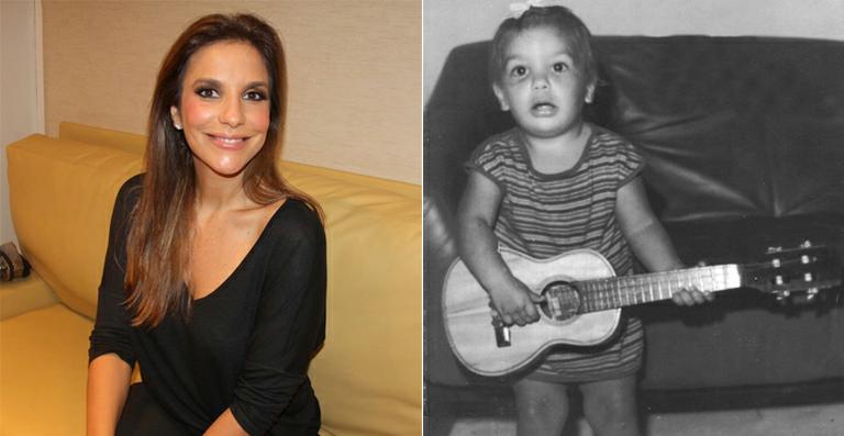 Ivete Sangalo mostra foto da infância