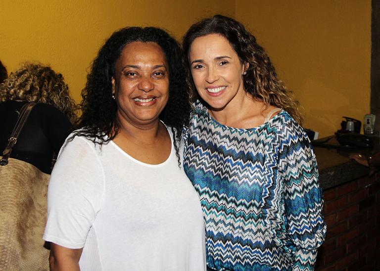 A produtora Ira Carvalho e Daniela Mercury