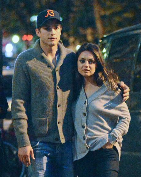 Ashton Kutcher e Mila Kunis juntos em Nova York