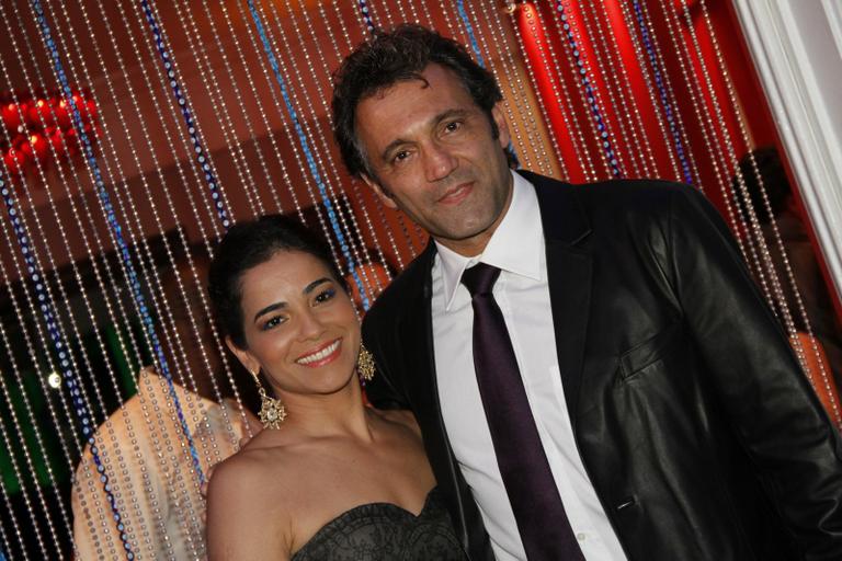 Domingos Montagner e a mulher Luciana Lima