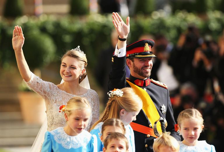 Cerimônia religiosa do casamento do grã-duque herdeiro de Luxemburgo, William, com  condessa belga Stéphanie de Lannoy