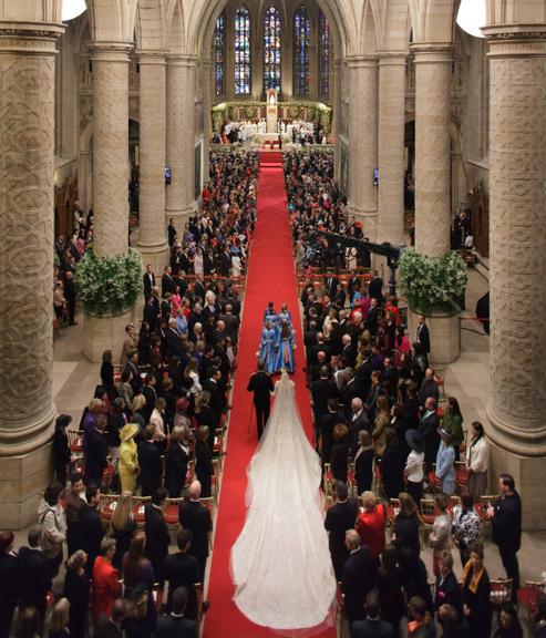 Cerimônia religiosa do casamento do grã-duque herdeiro de Luxemburgo, William, com  condessa belga Stéphanie de Lannoy