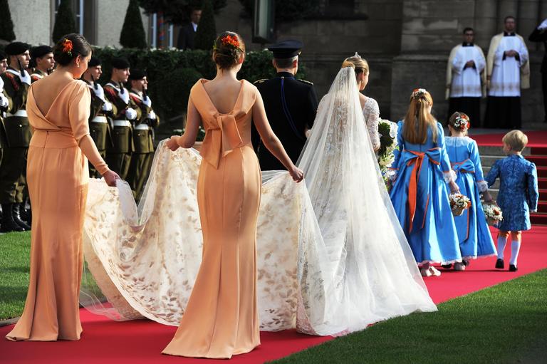 Cerimônia religiosa do casamento do grã-duque herdeiro de Luxemburgo, William, com  condessa belga Stéphanie de Lannoy