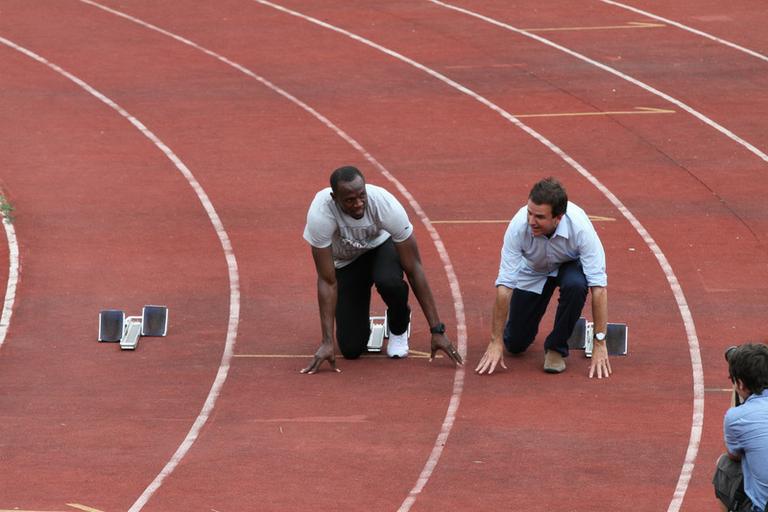 Usain Bolt e Eduardo Paes