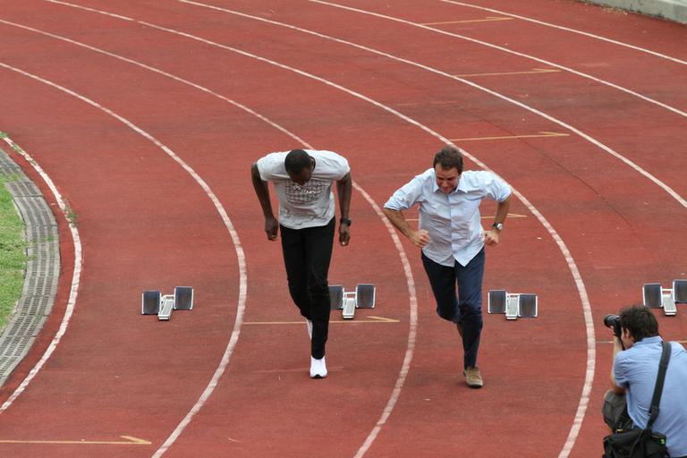 Usain Bolt e Eduardo Paes