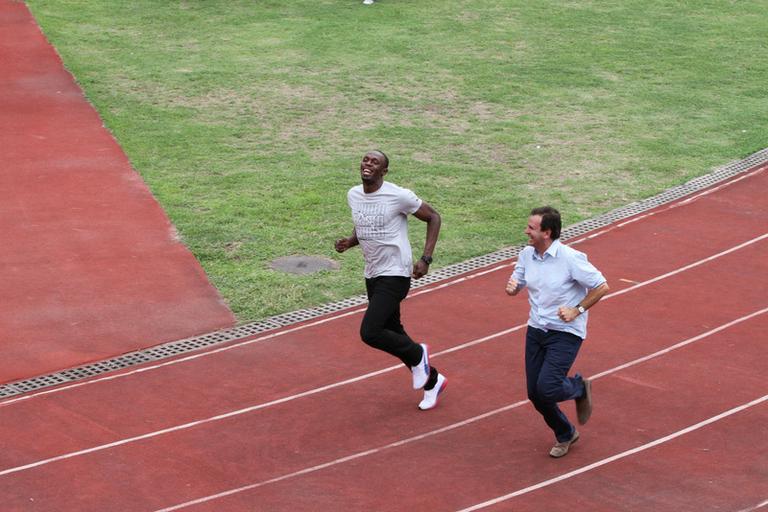 Usain Bolt e Eduardo Paes