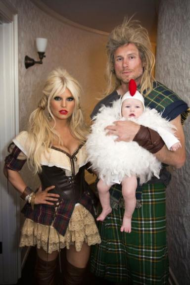 Jessica Simpson, Eric Johnson e a pequena Maxwell Drew