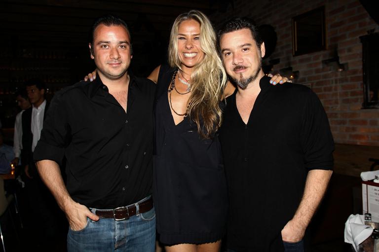 Adriano Iódice, Adriane Galisteu e Alexandre Iódice