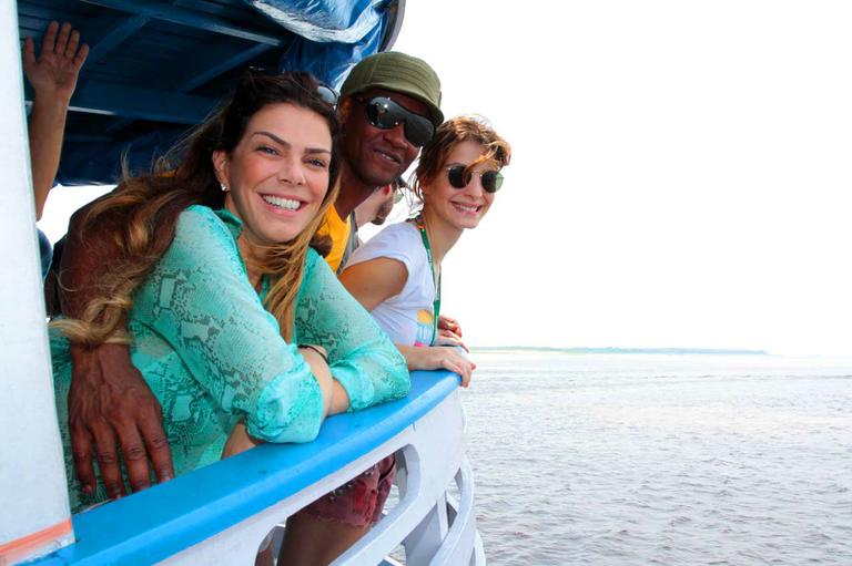 Gisele Fraga, Toni Garrido e Giselle Batista