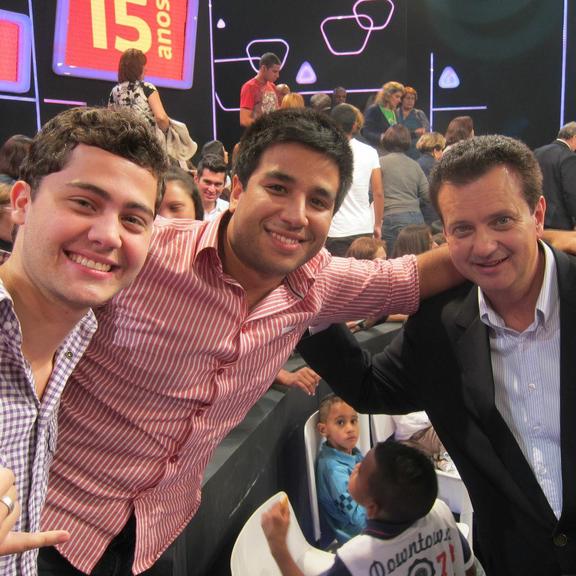 Felipe Ventura nos bastidores do Teleton 2012