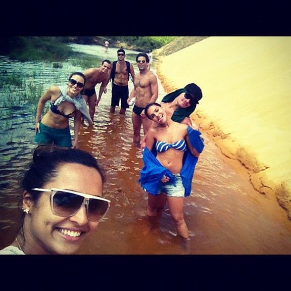 Thaíssa, Amanda, Max, Dudu, Henri, Thiago e Paloma