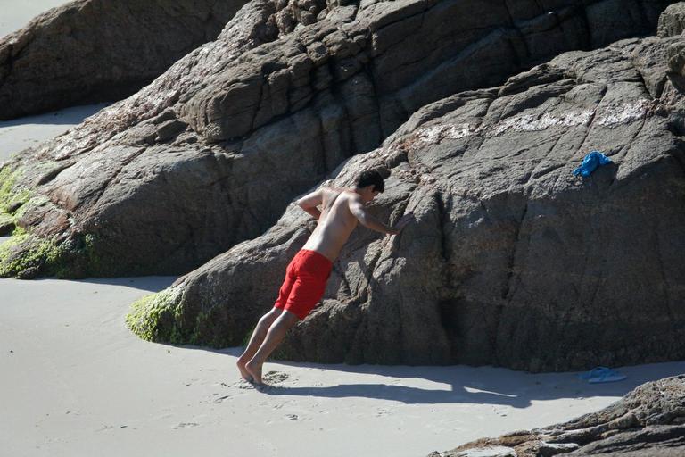 Reynaldo Gianecchini em praia no Rio de Janeiro