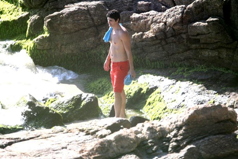 Reynaldo Gianecchini em praia no Rio de Janeiro