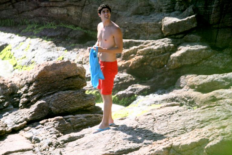 Reynaldo Gianecchini em praia no Rio de Janeiro