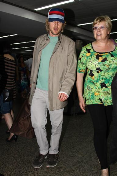 Owen Wilson desembarcando em São Paulo