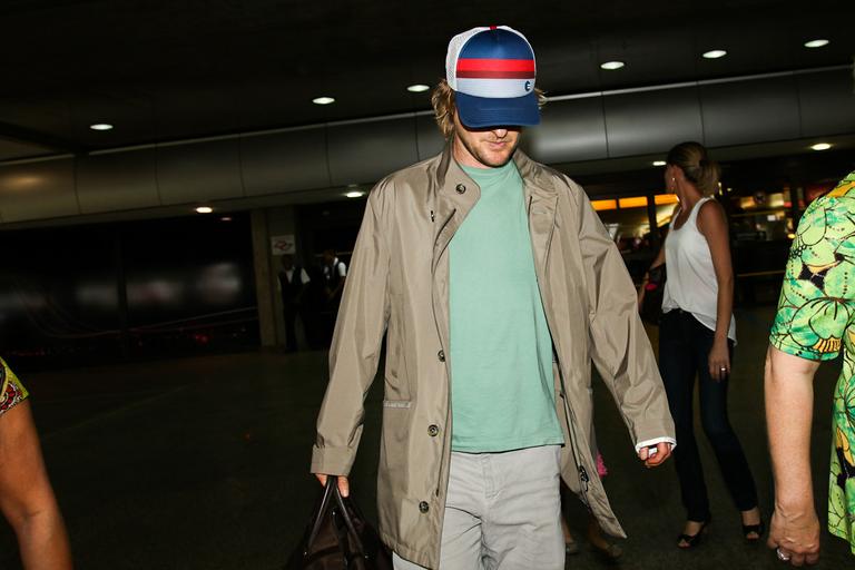 Owen Wilson desembarcando em São Paulo