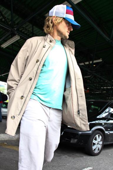 Owen Wilson desembarcando em São Paulo