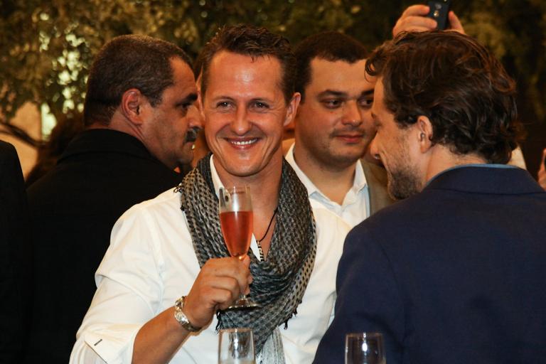 Michael Schumacher participa de coquetel em São Paulo