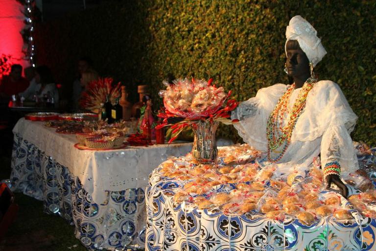 Decoração da festa da Alcione