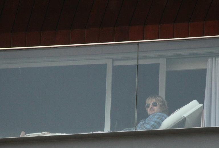 Owen Wilson em hotel no Rio de Janeiro