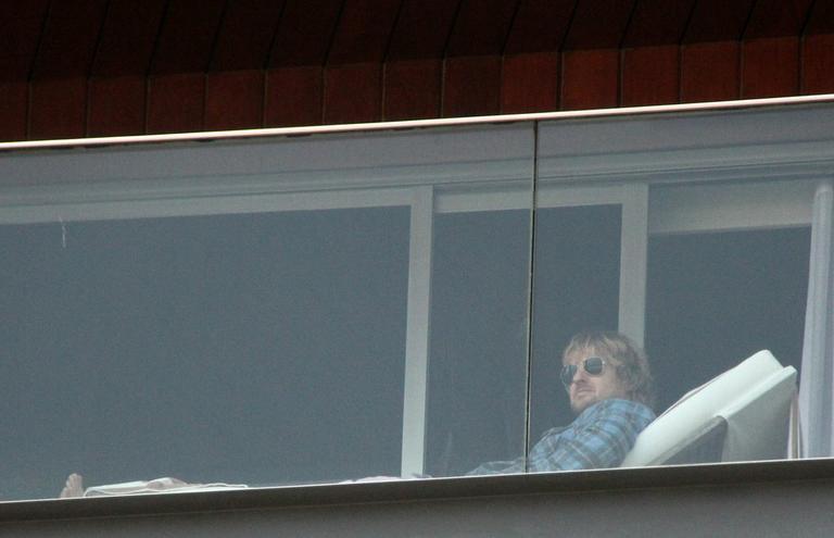 Owen Wilson em hotel no Rio de Janeiro